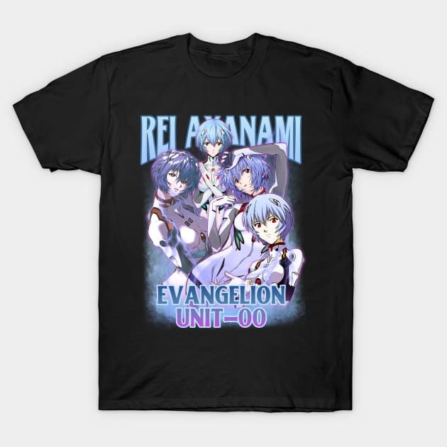 Bootleg Anime Evangelion Rei Ayanami unit - 00 T-Shirt by clvndesign